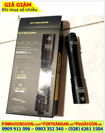 Nitecore MT-2A Pro, Đèn pin siêu sáng Nitecore MT-2A Pro (1000 lumens, bóng LED UHi 20)